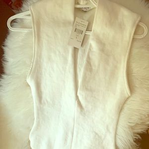 Plunging neckline body suit